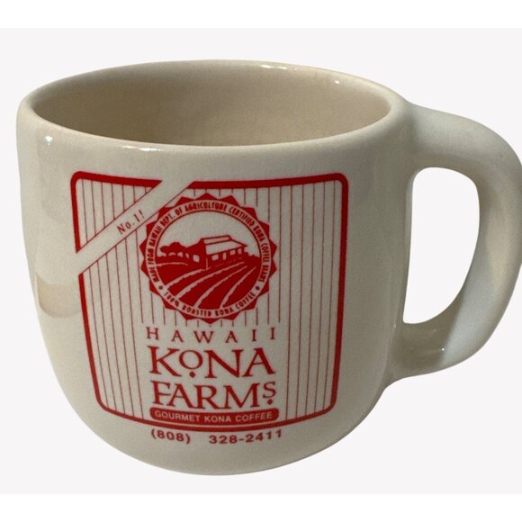 Hawaii Kona Farms Other - Vintage Hawaii Kona Farms Gourmet Coffee Ceramic Mug With Membership Date 1995